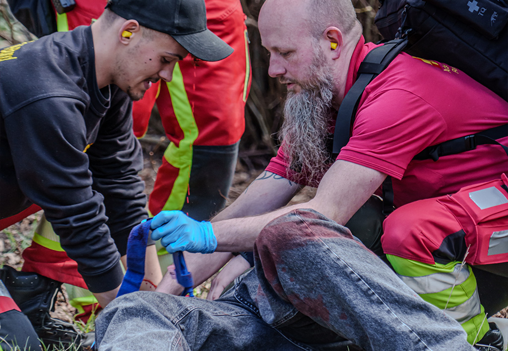 ASB_Berlin_Nordwest_TECC_Sanitäter_Übungsszenario