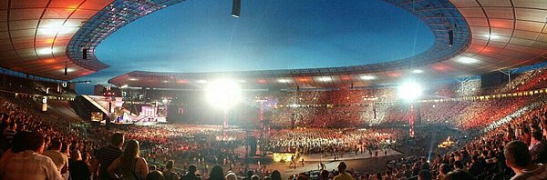 Live-Auftritt von Mario Barth im Berliner Olympiastadion. Foto: ASB